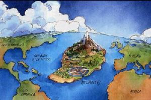 Атлантида была указана на многих древних картах ...