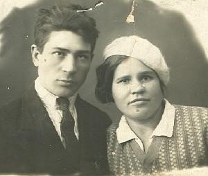 Семейкины Иван и Серафима. 1940 г.