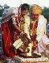 Фрагмент свадебного обряда в Индии