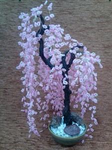 Бисерное дерево "Цветущая сакура"