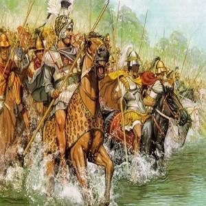 Александр Македонский и его свита в походе