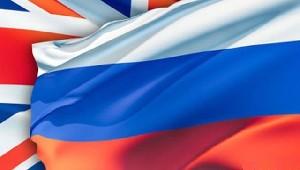 Флаги Соединенного Королевства и России