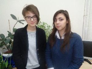 Авторы проекта, Резепова Ксения и Анна Мозговая, ученицы 11 класса